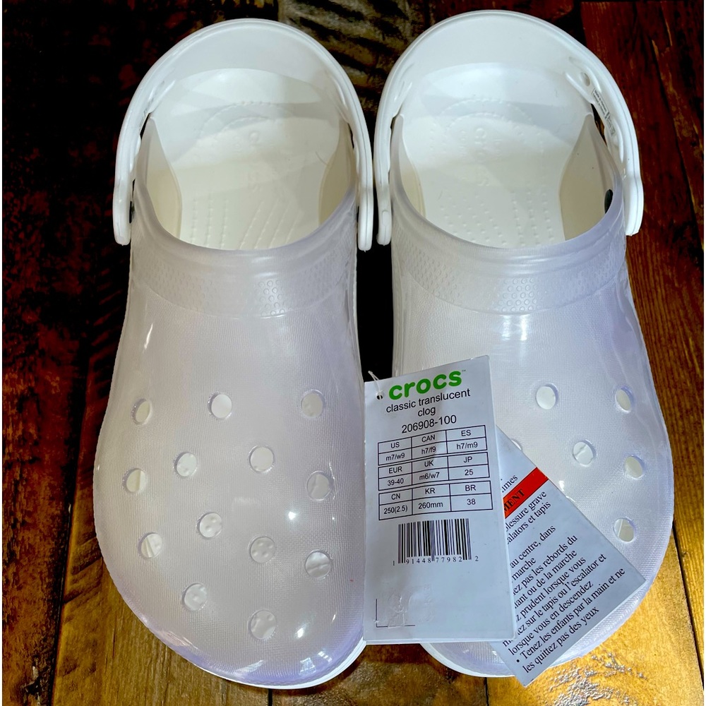 CROCS - Classic Translucent Clog W9 - M7